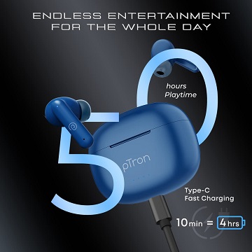 pTron Bassbuds Zen